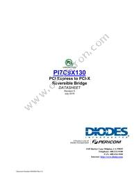 PI7C9X130DNDE Datasheet Cover
