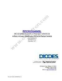 PI7C9X20404SLCFDEX Datasheet Cover
