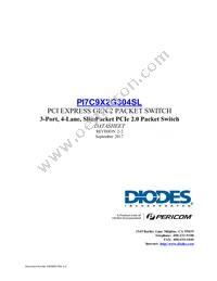 PI7C9X2G304SLBQFDEX Datasheet Cover