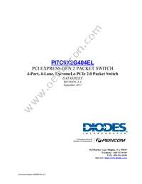 PI7C9X2G404ELZXAEX Datasheet Cover