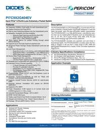 PI7C9X2G404EVAZXAEX Datasheet Cover