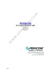 PI7C9X7952AFDE Datasheet Cover
