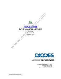 PI7C9X7958BNBE Datasheet Cover