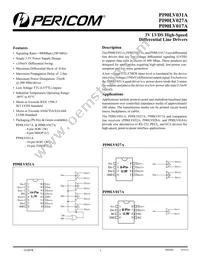 PI90LV031ALEX Datasheet Cover