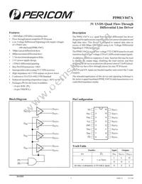 PI90LV047AWE Datasheet Cover