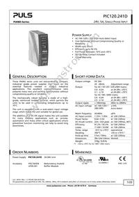 PIC120.241D Datasheet Cover