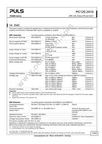 PIC120.241D Datasheet Page 12