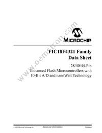 PIC18LF4321T-I/ML Datasheet Cover
