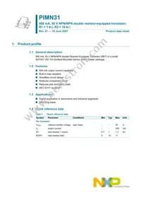 PIMN31 Datasheet Page 2