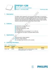 PIP201-12M-3 Datasheet Cover