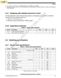 PK10N512VLK100 Datasheet Page 19