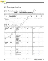 PK61FX512VMD12 Datasheet Page 22