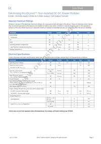 PKX014A0X43-SRZ Datasheet Page 2