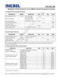 PL502-00DC Datasheet Page 3