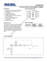 PL502-02SC Datasheet Cover