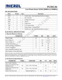 PL502-04SC Datasheet Page 2