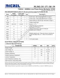 PL502-38OC Datasheet Page 3