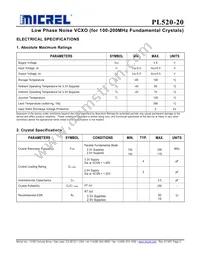 PL520-20DC Datasheet Page 2