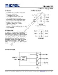 PL600-27TTI Datasheet Cover