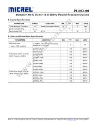 PL602-00DC Datasheet Page 3