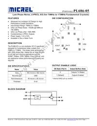 PL686-05DC Datasheet Cover