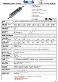 PLC-035S290D Datasheet Cover