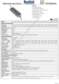 PLC-200S070 Datasheet Cover