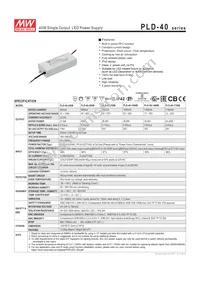 PLD-40-1750B Datasheet Cover