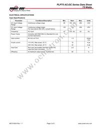 PLP75-1048G Datasheet Page 2