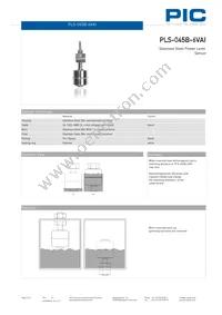 PLS-045B-6VAI Datasheet Page 2