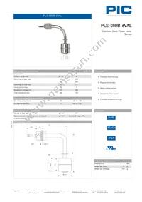 PLS-080B-6VAL Datasheet Cover