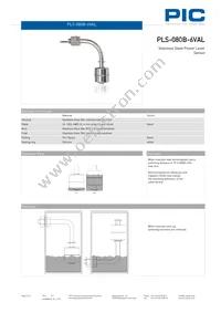 PLS-080B-6VAL Datasheet Page 2