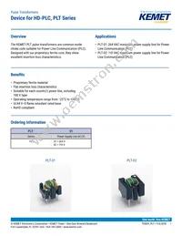 PLT-01 Datasheet Cover