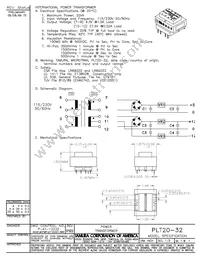 PLT20-32-130B Datasheet Cover