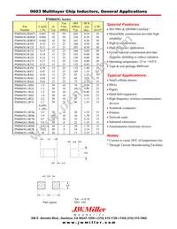 PM0603G-R82J Datasheet Cover