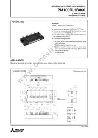 PM100RL1B060 Datasheet Cover