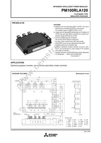 PM100RLA120 Datasheet Cover