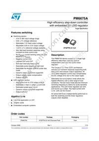 PM6675ATR Datasheet Cover