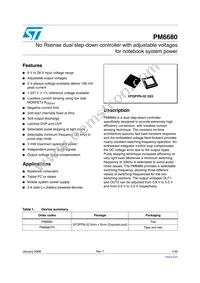 PM6680 Datasheet Cover