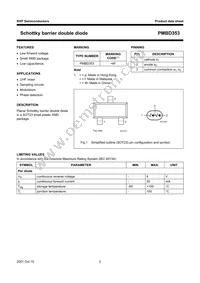 PMBD353 Datasheet Page 3