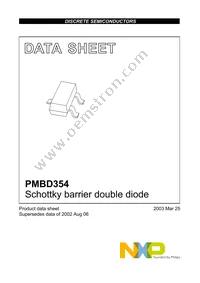 PMBD354 Datasheet Page 2