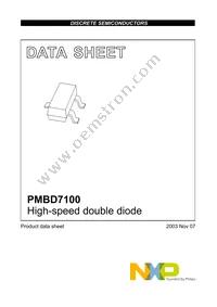 PMBD7100 Datasheet Page 2