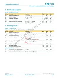 PMBF170 Datasheet Page 3