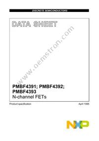 PMBF4392 Datasheet Cover