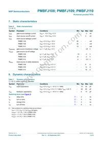 PMBFJ108 Datasheet Page 3