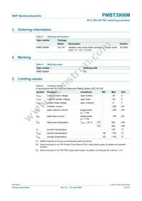 PMBT3906M Datasheet Page 3