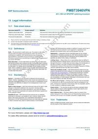 PMBT3946VPN Datasheet Page 15