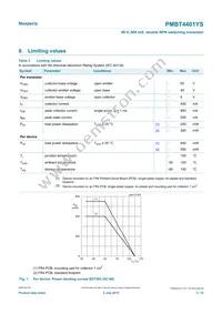 PMBT4401YSX Datasheet Page 3