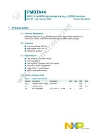 PMBTA44 Datasheet Page 2