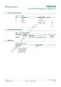 PMBTA44 Datasheet Page 3